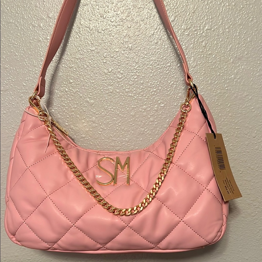 Steve Madden Pink Quilted Shoulder Bag